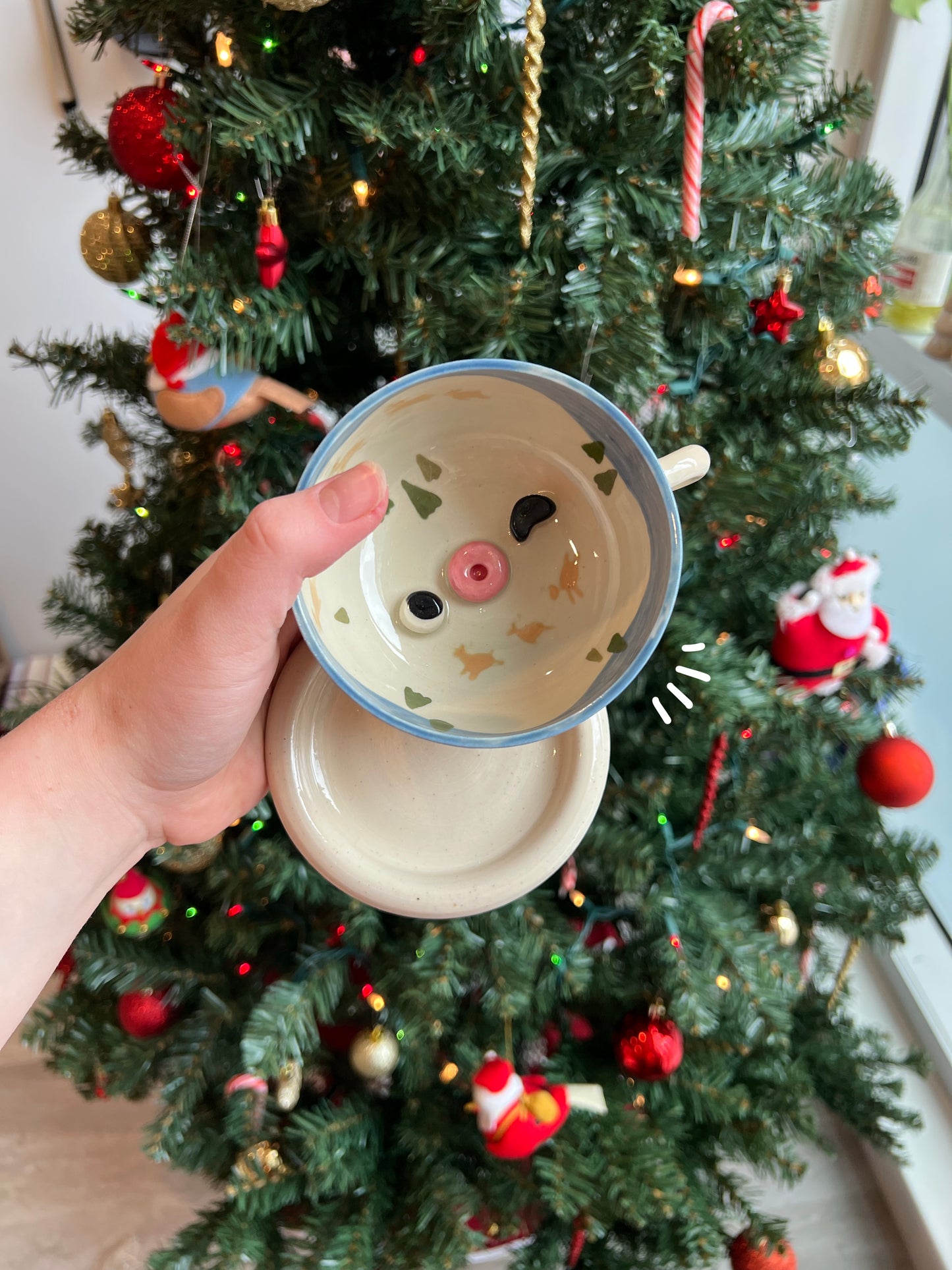 Reindeer teacup set
