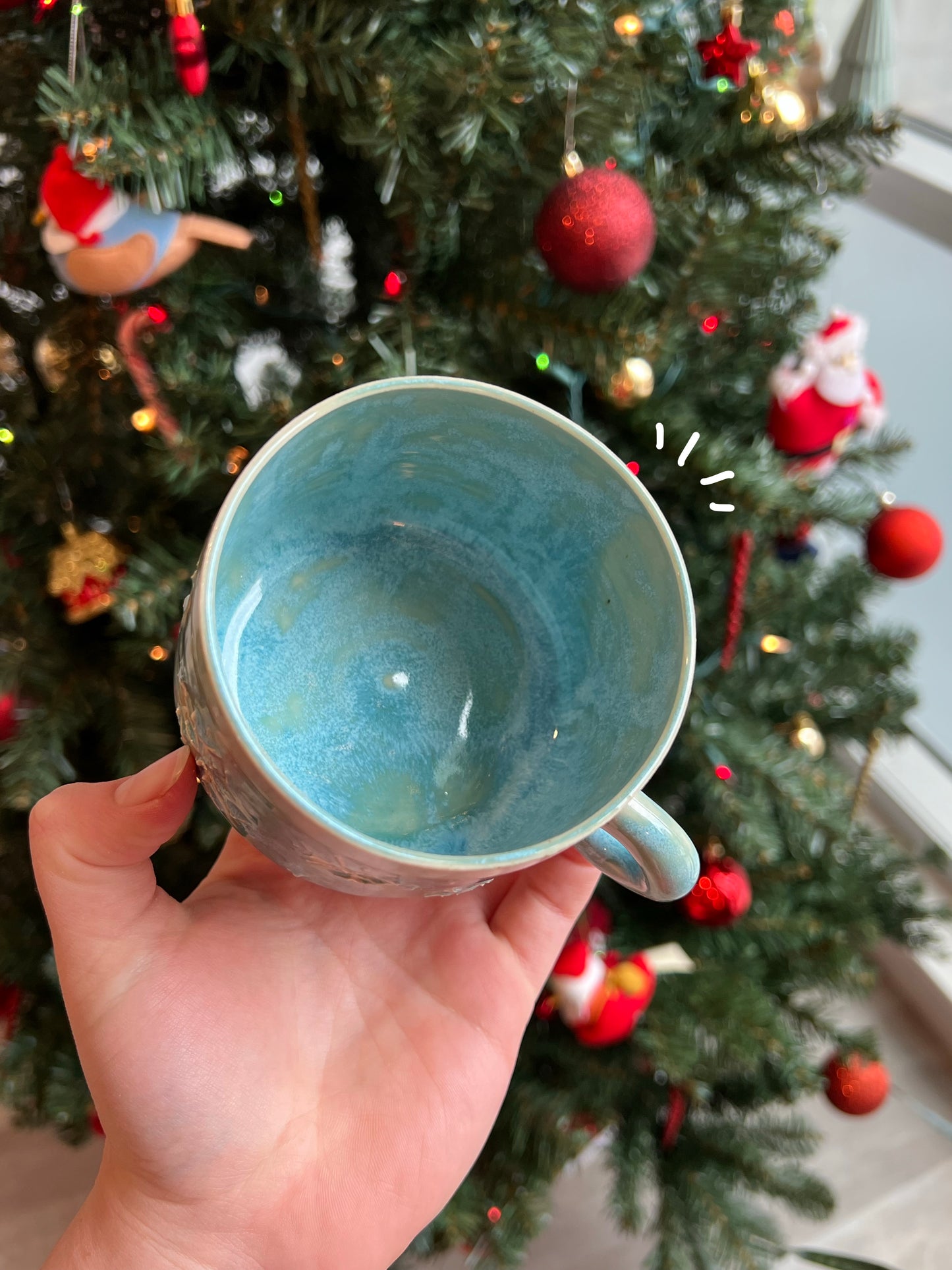 Frozen snowflake mug