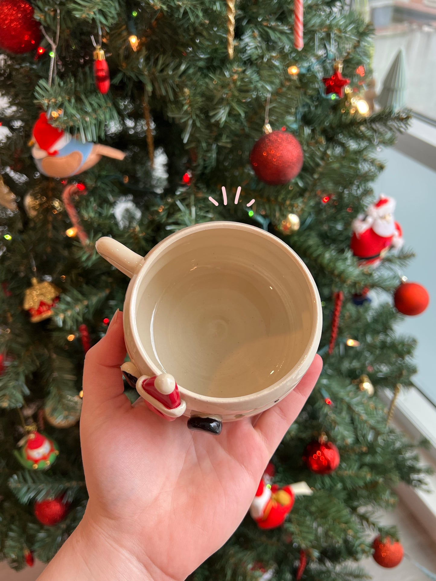 Santa hat Christmas mug