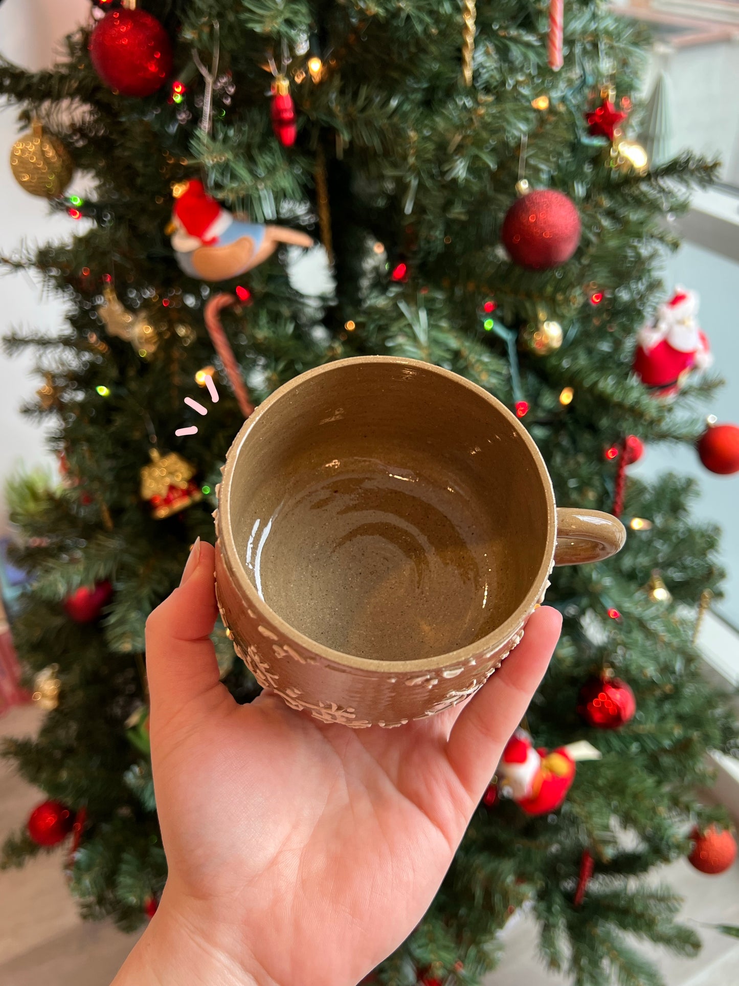 Smiley gingerbread mug