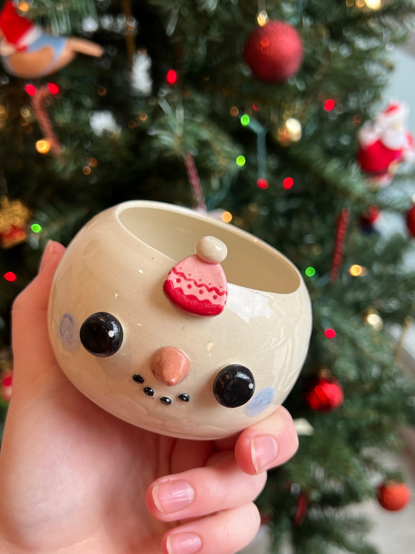 Snowman planter