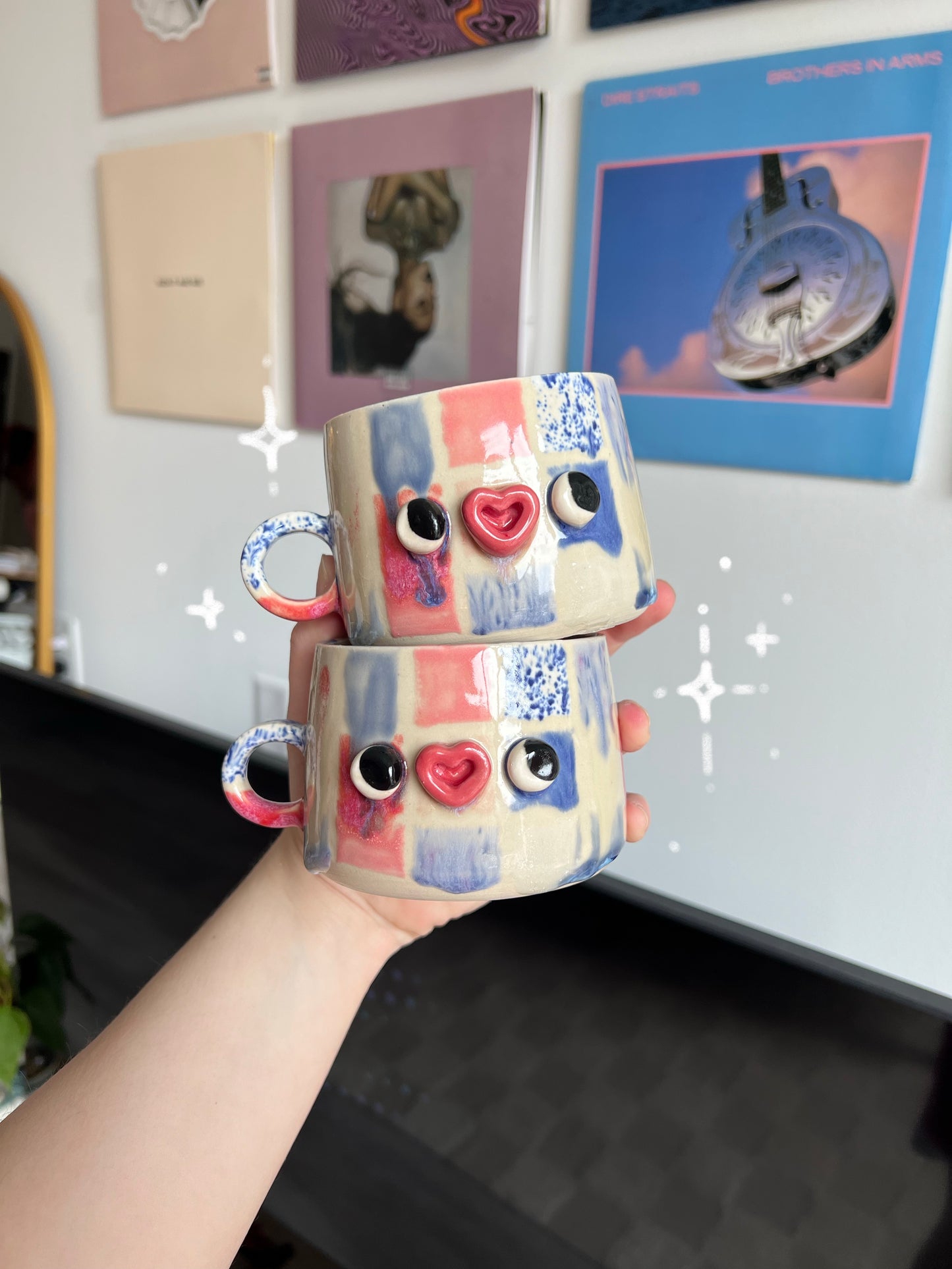 Sorbet grid mugs (preorder)