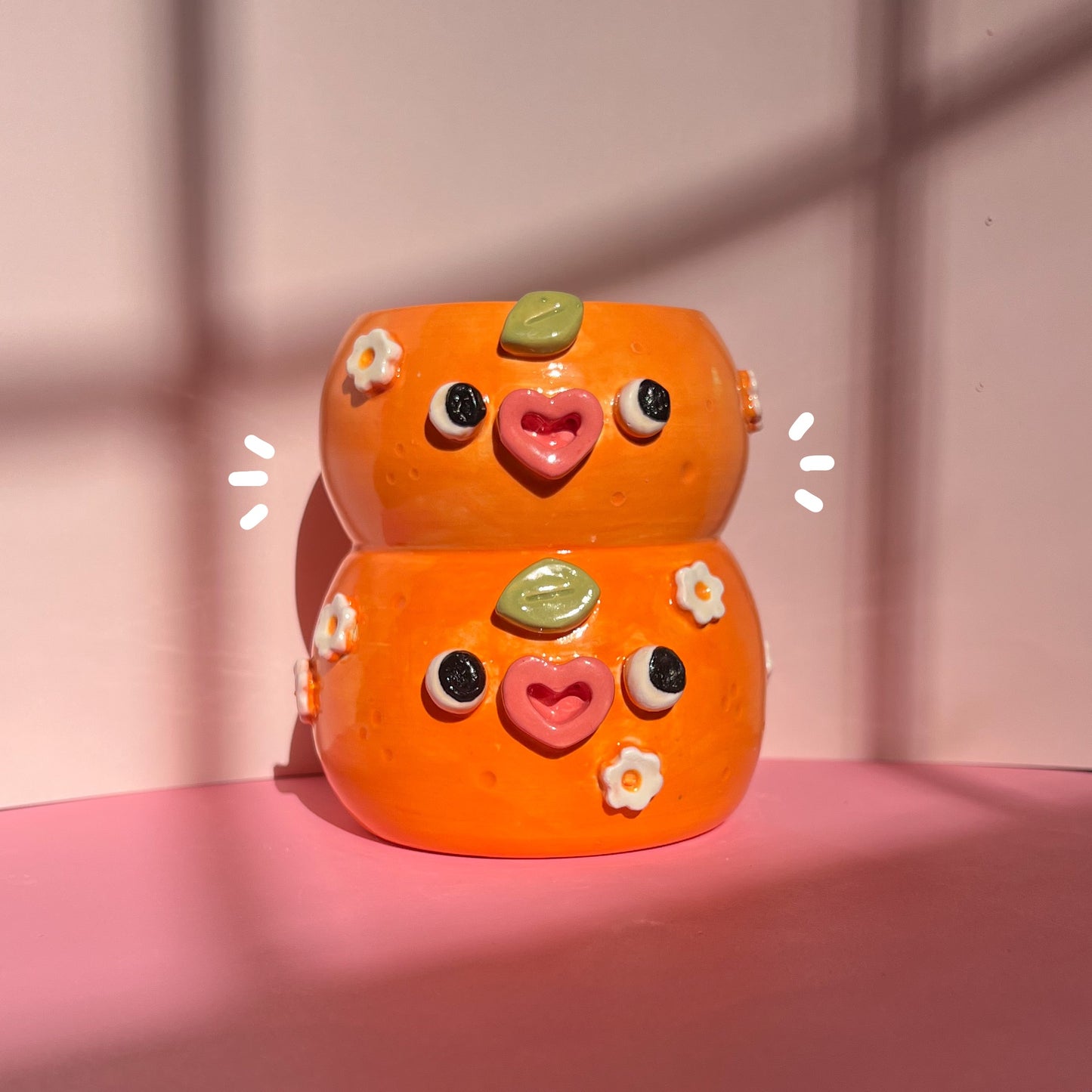 Orange stack piece