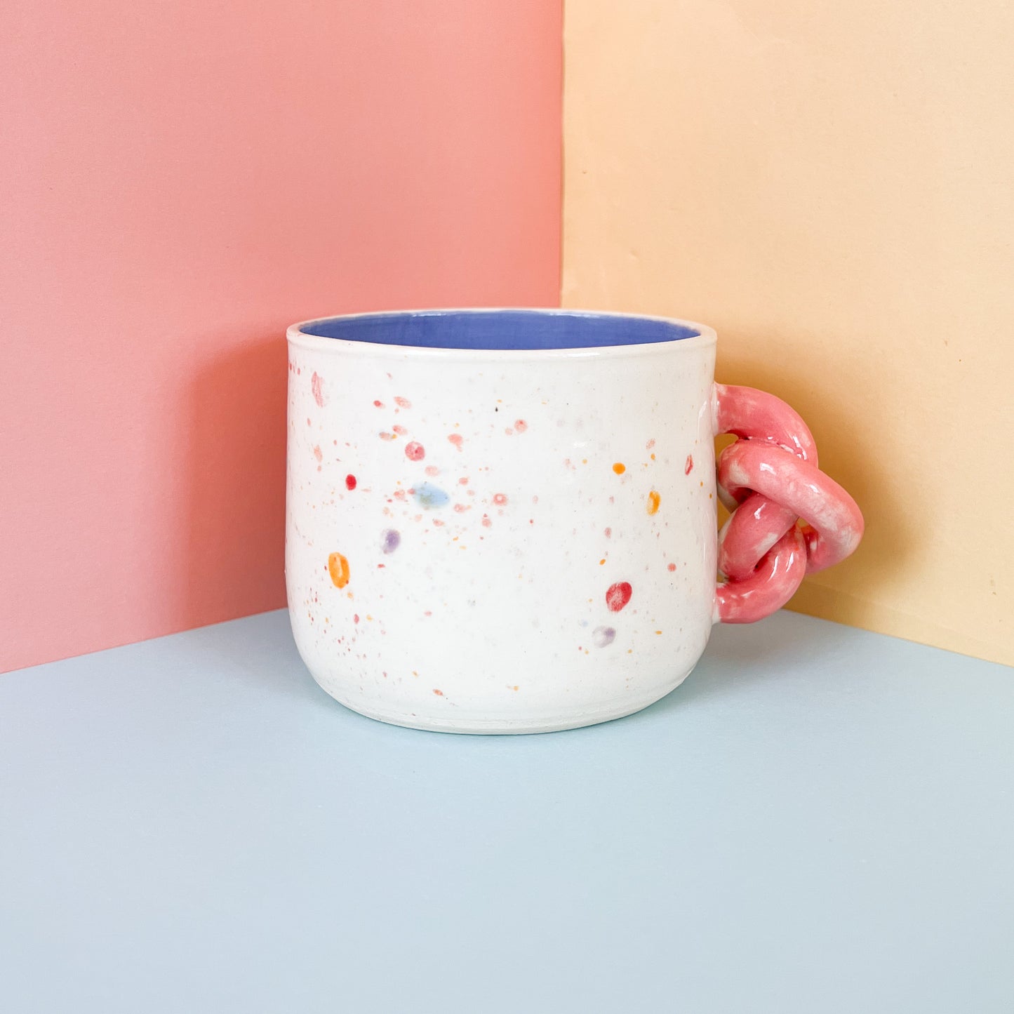 Rainbow knot mug