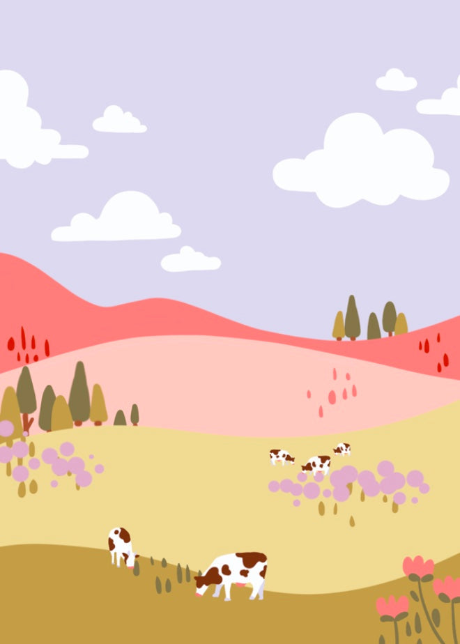 Moo Moo Meadows Print