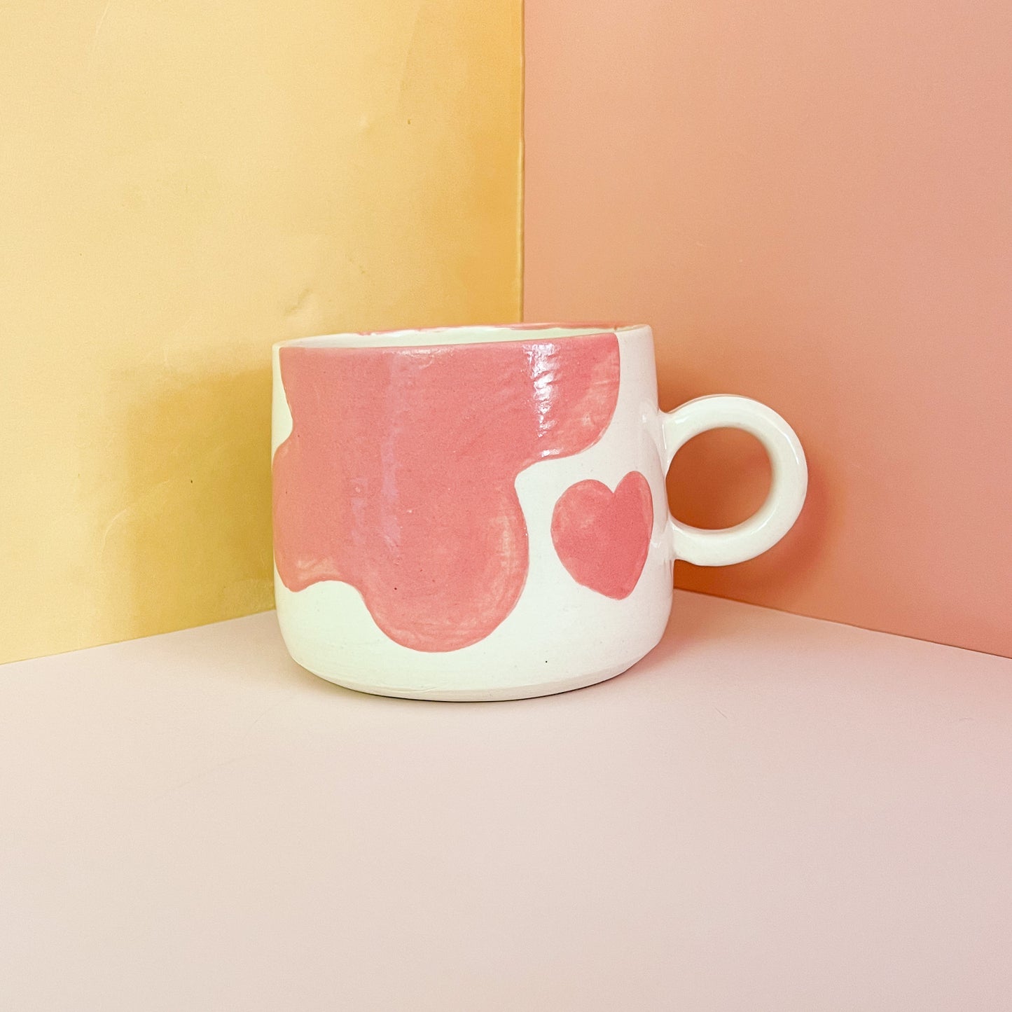 Pink moo moo mug