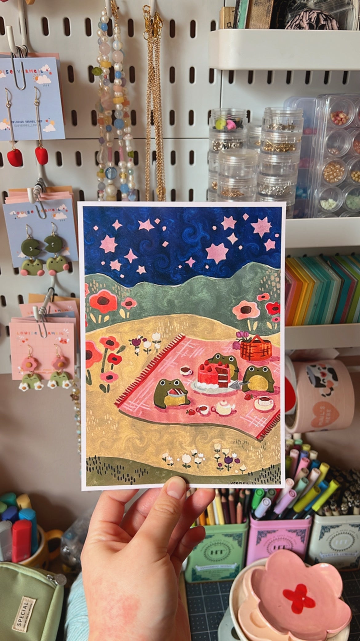Froggie picnic print