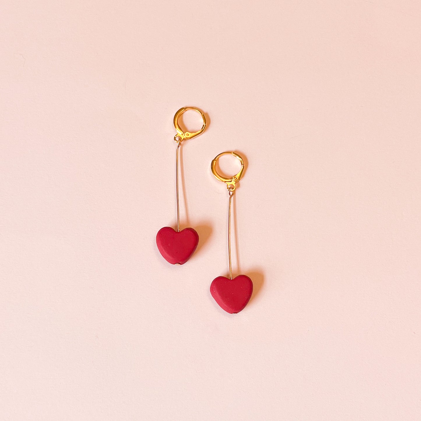 Simple heart drop earrings (Patreon exclusive)