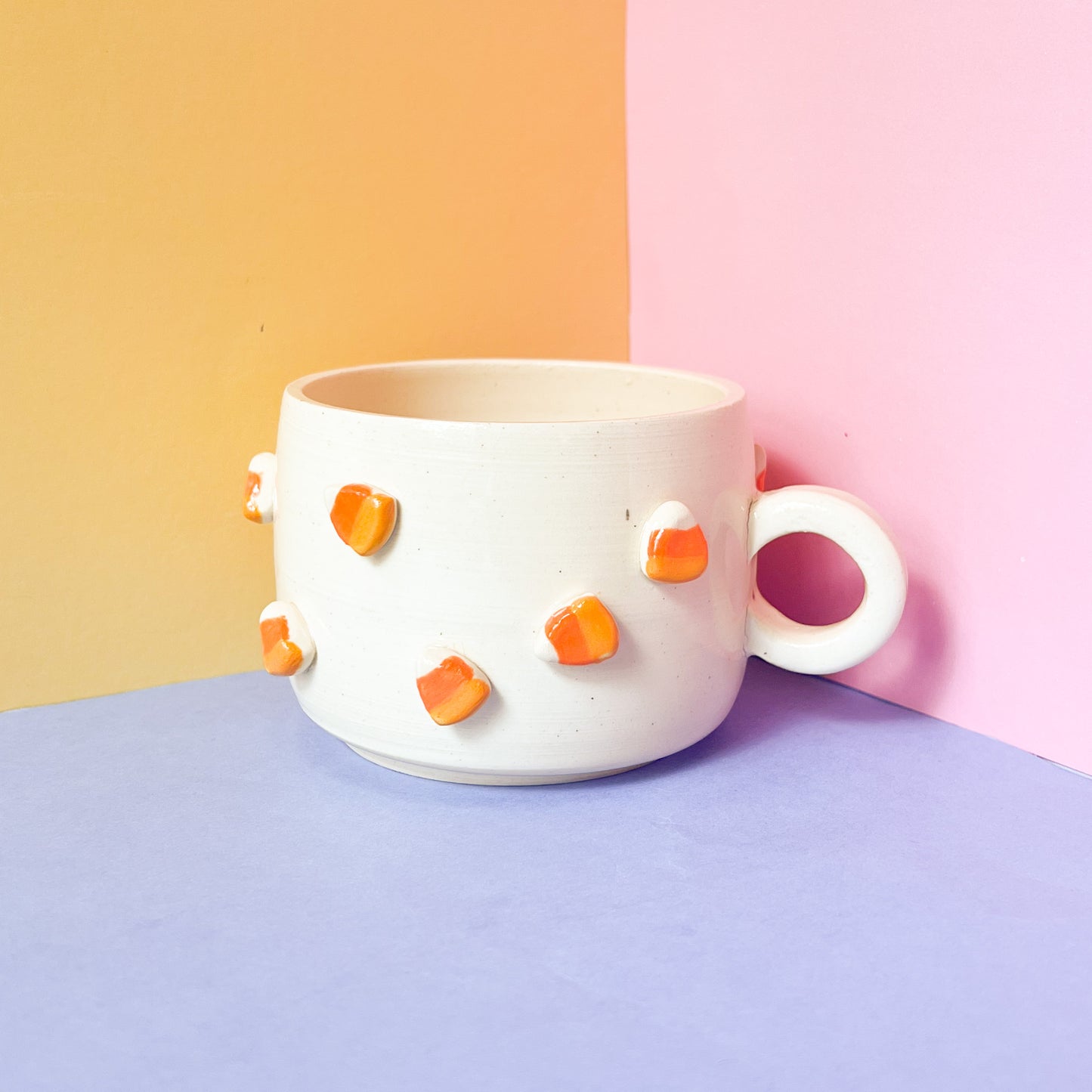 Mini candy corn mug