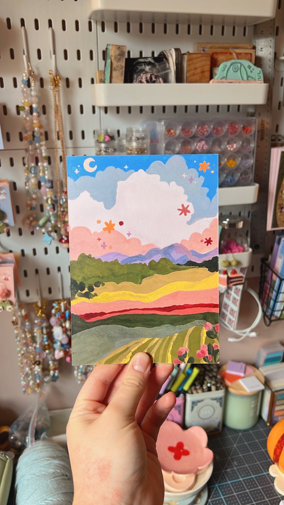 Whimsical fields print