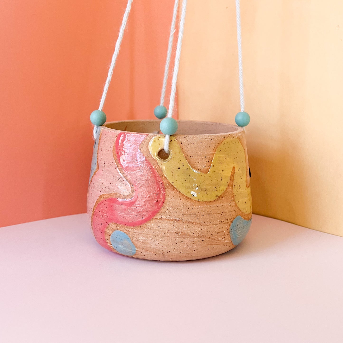 Retro hanging planter