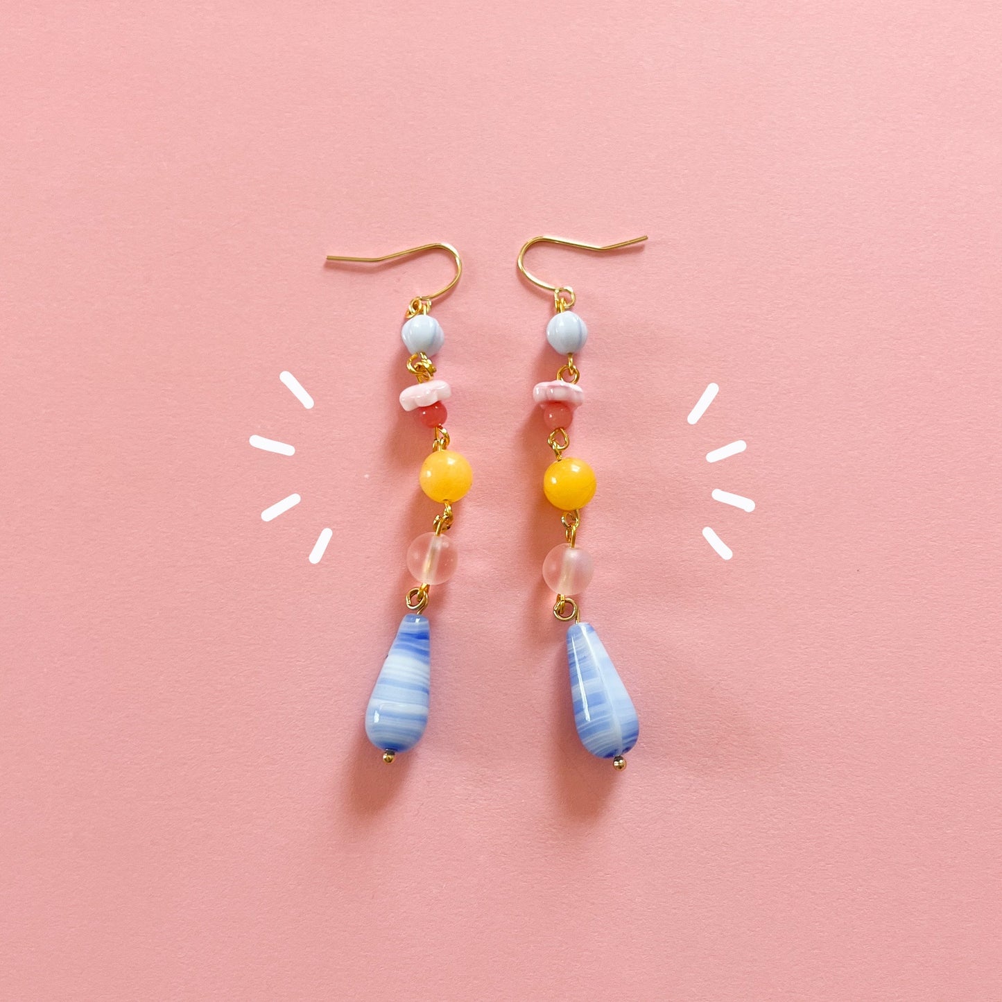 Marble Drop Earrings (Patreon exclusive)
