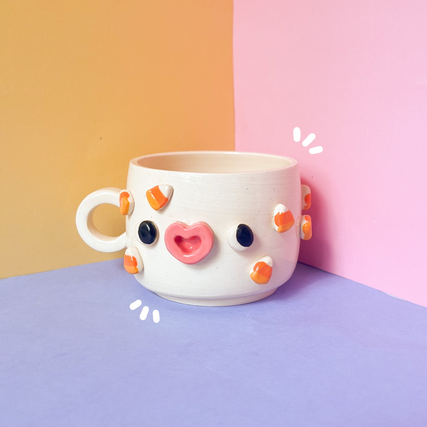 Mini candy corn mug