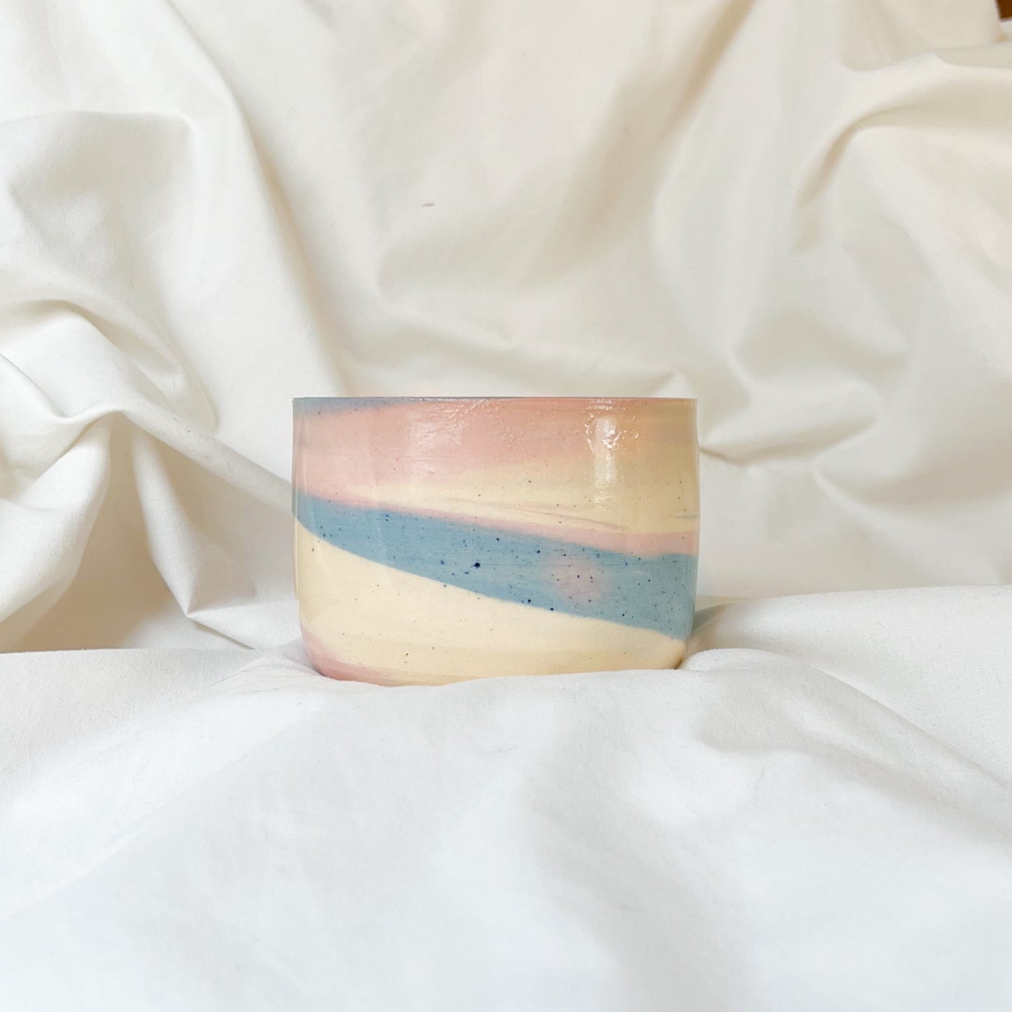 Colorful mini swirl planter