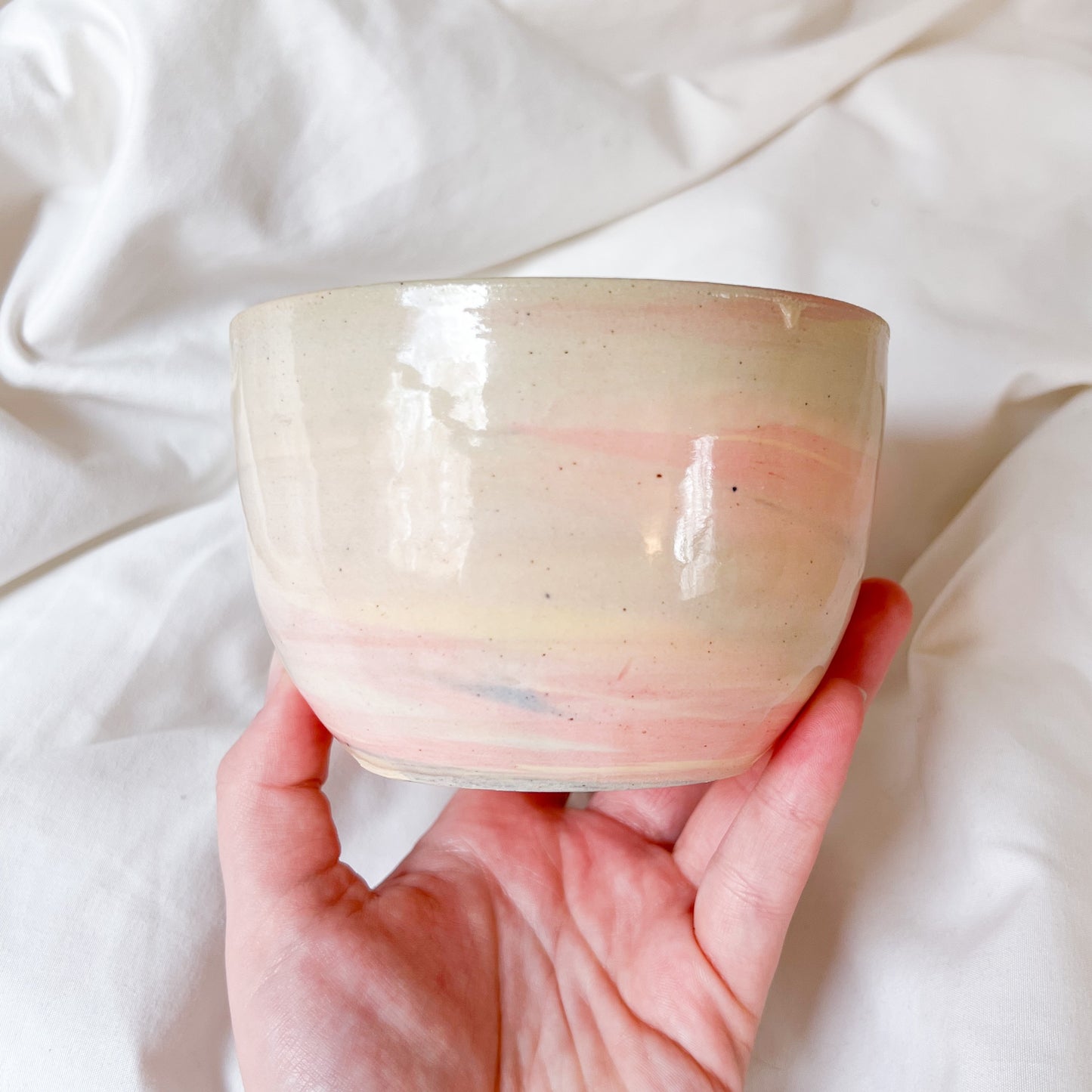 Pastel noodle bowl