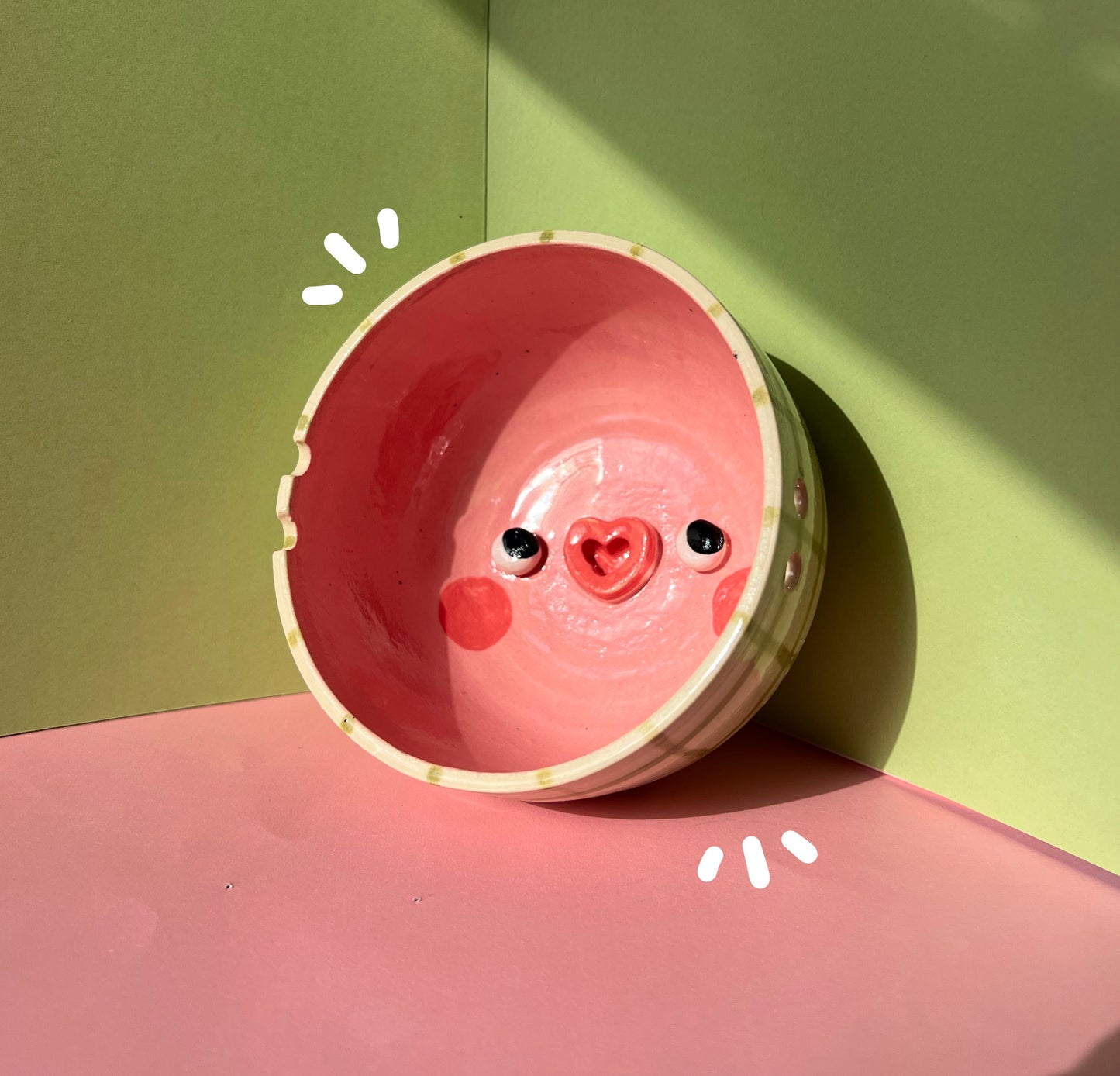 Mini pink rice bowl