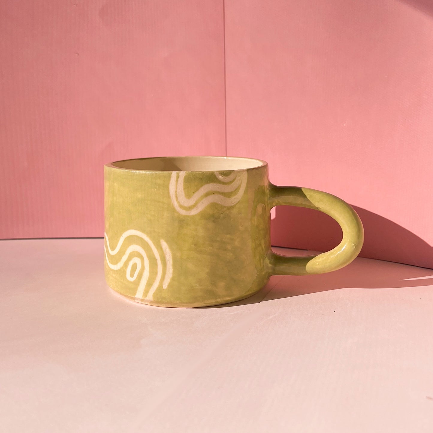 Green wiggle mug