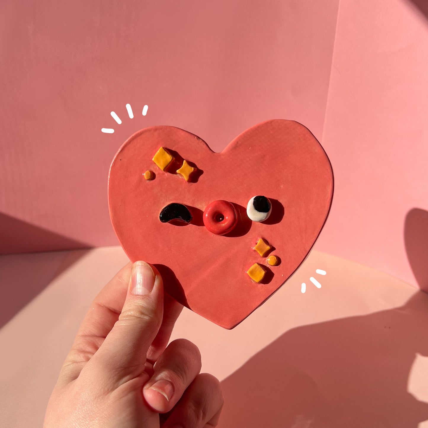 Heart incense holder