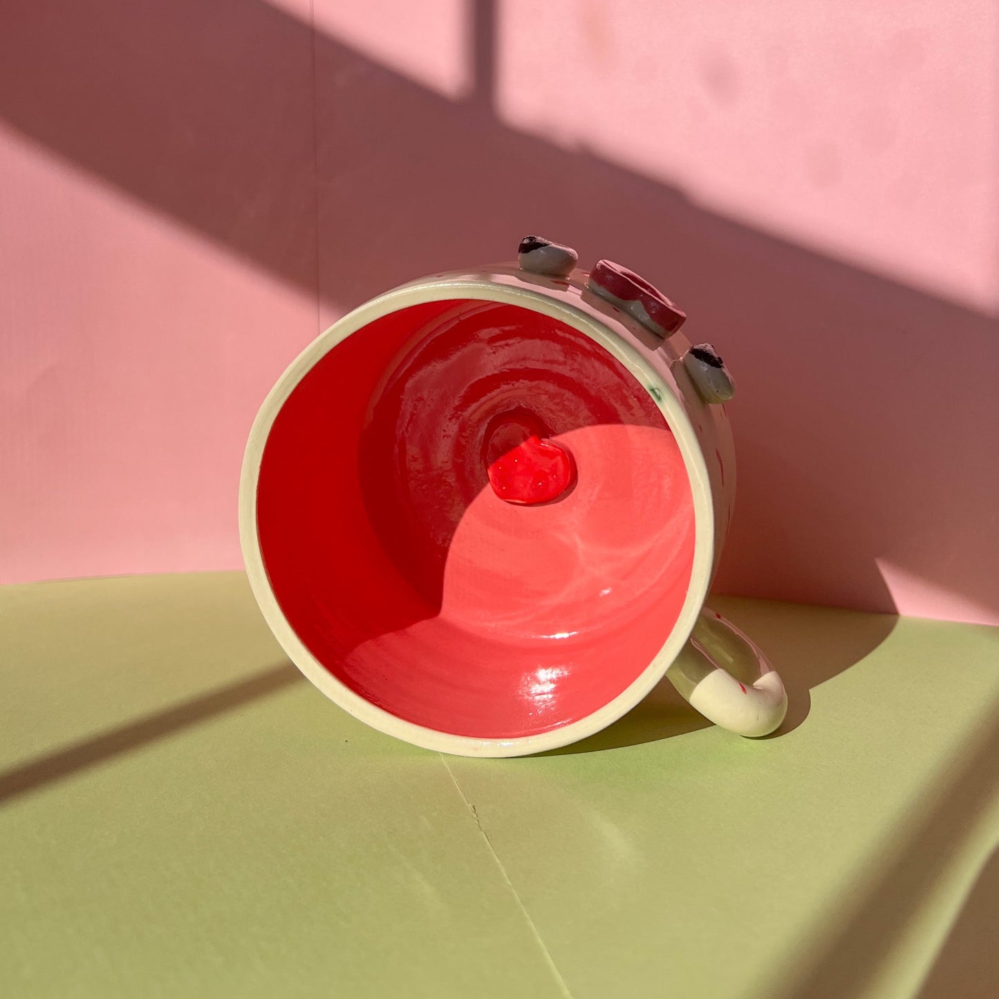Valentines heart mug set
