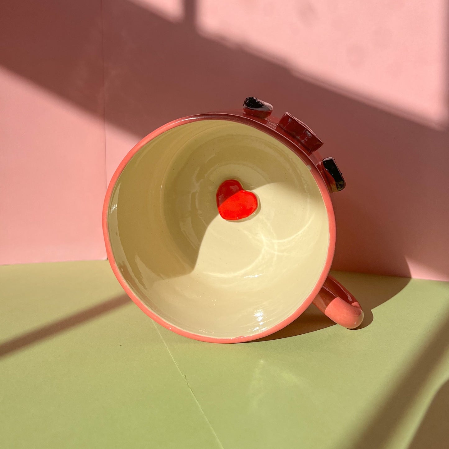 Valentines heart mug set