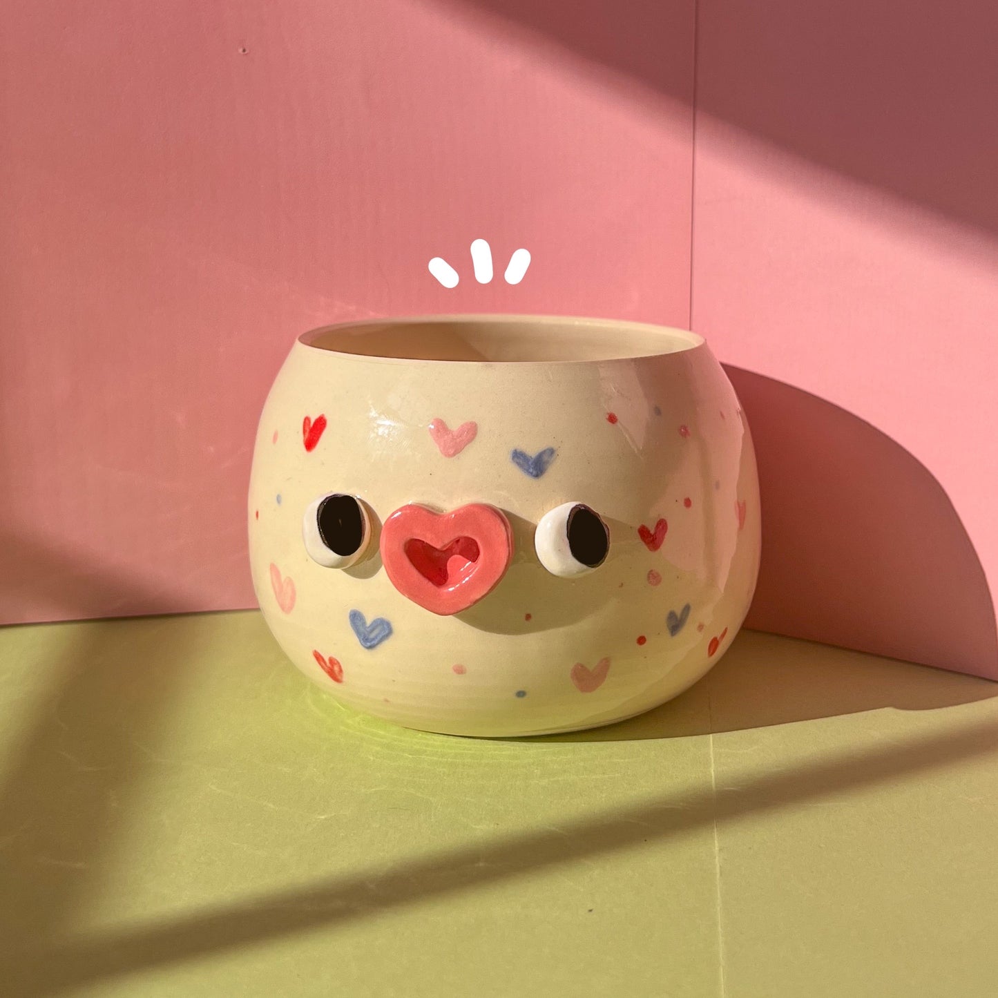 Mini hearts planter