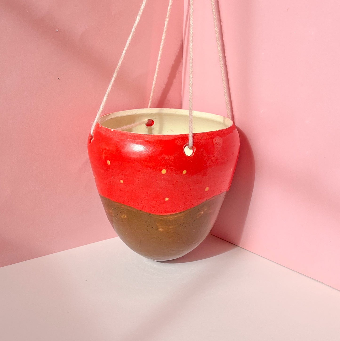Chocolate strawberry hanging planter