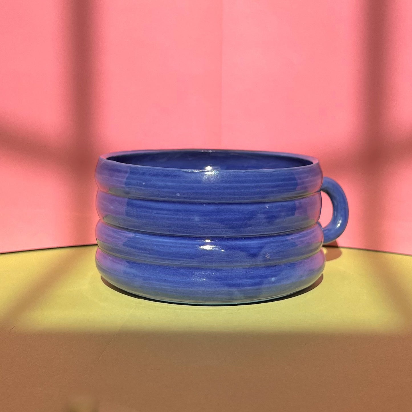 Intricate flower mug