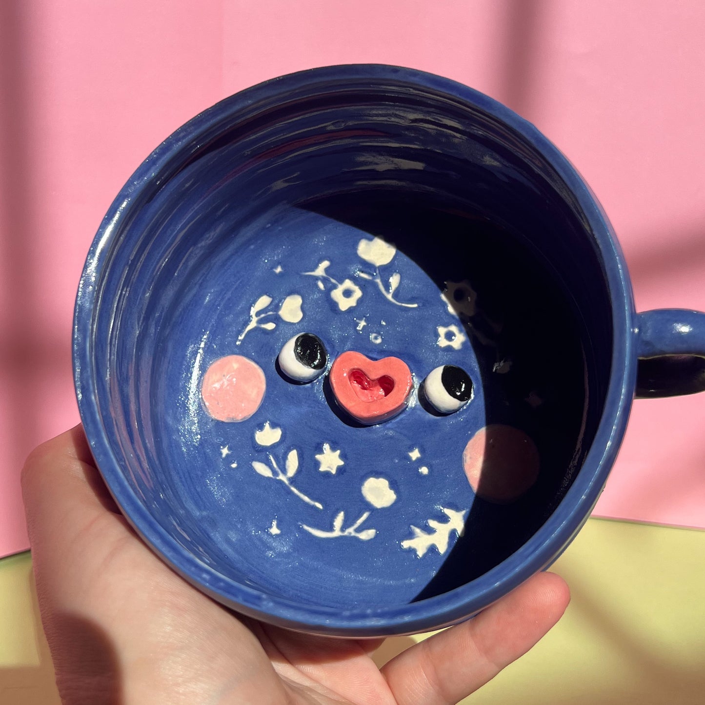 Intricate flower mug