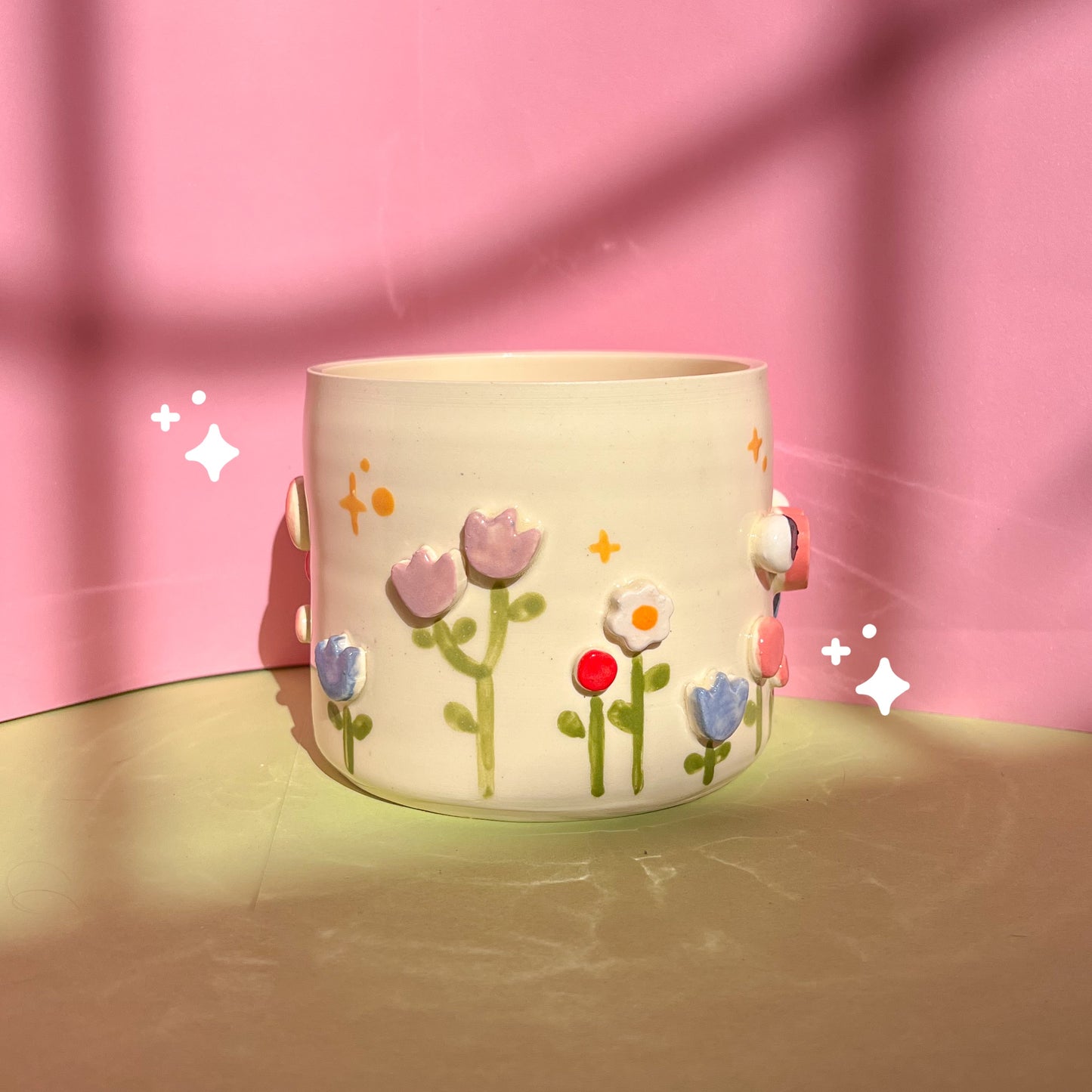 Flower field cup