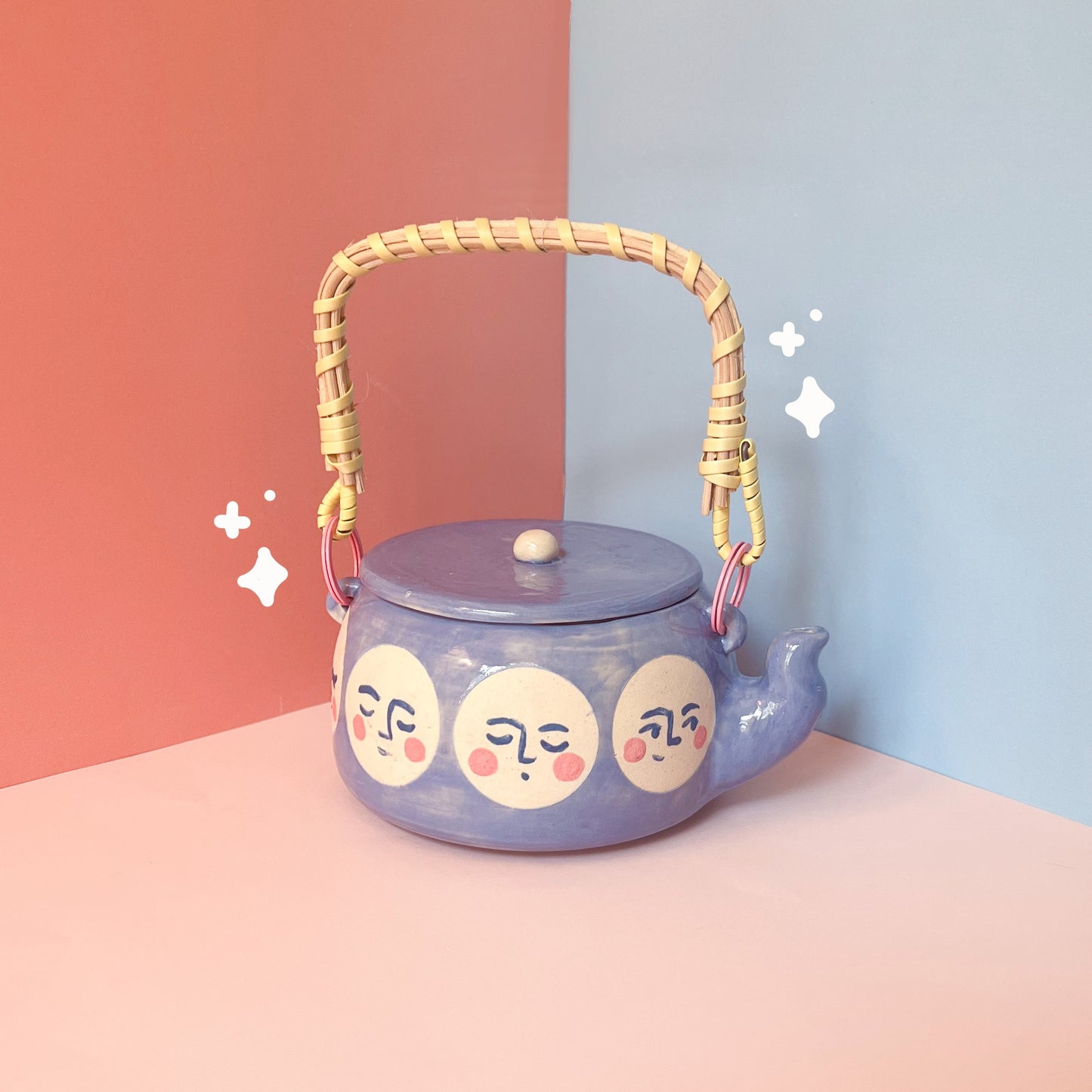 Moon phases teapot