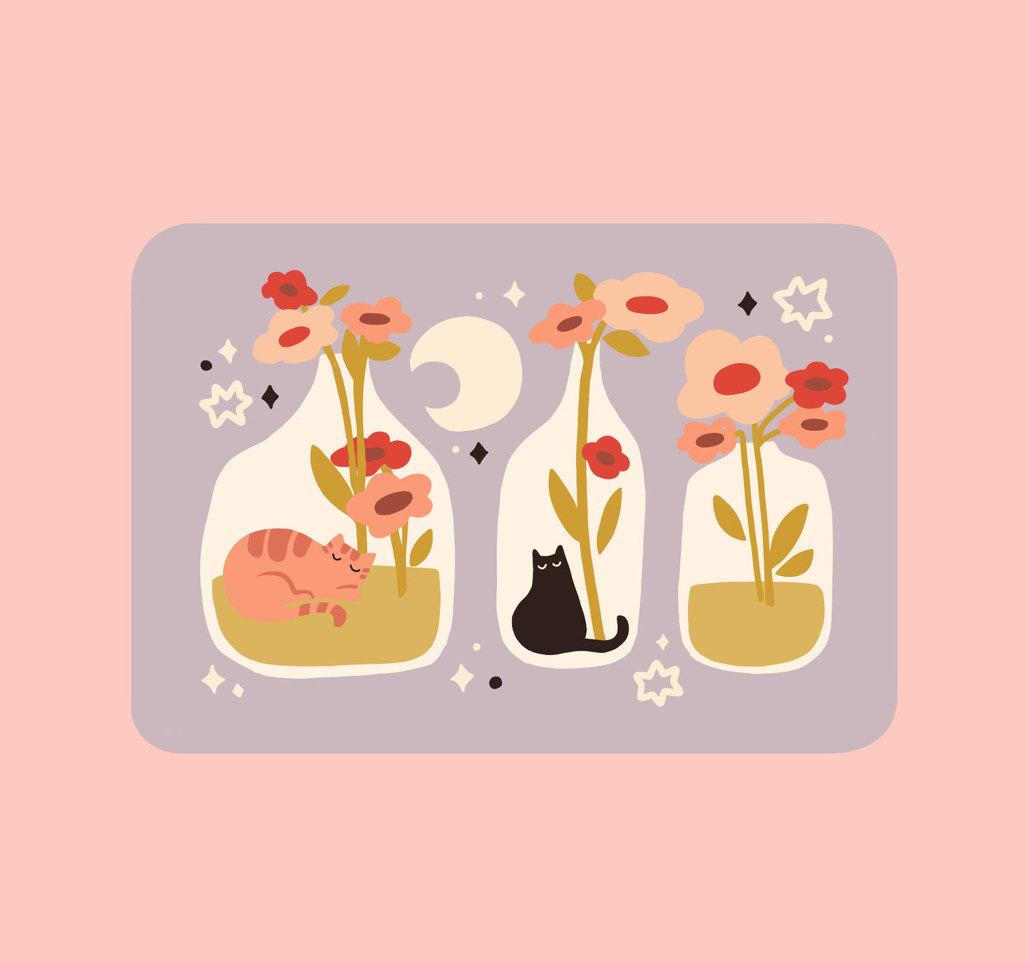 Garden Bottles Print