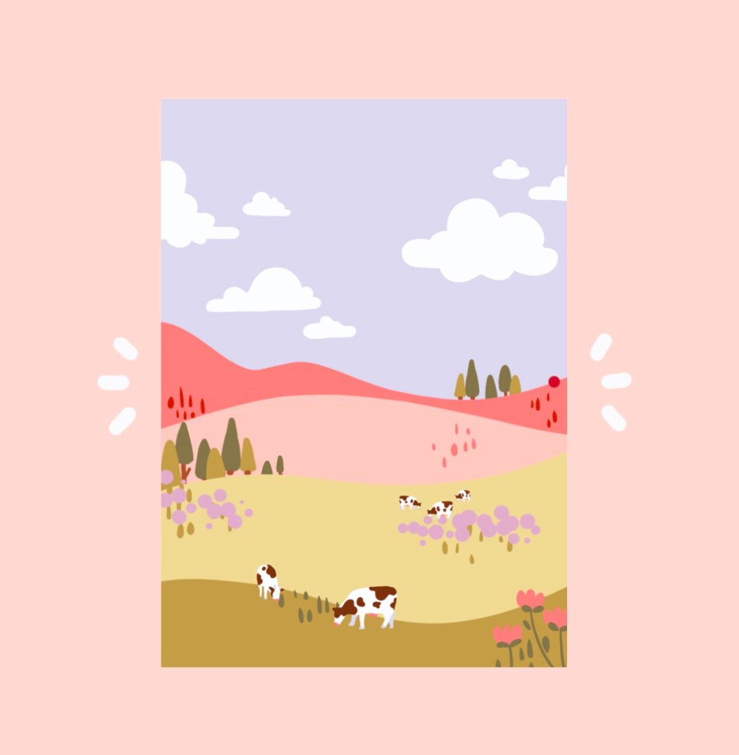 Moo Moo Meadows Print