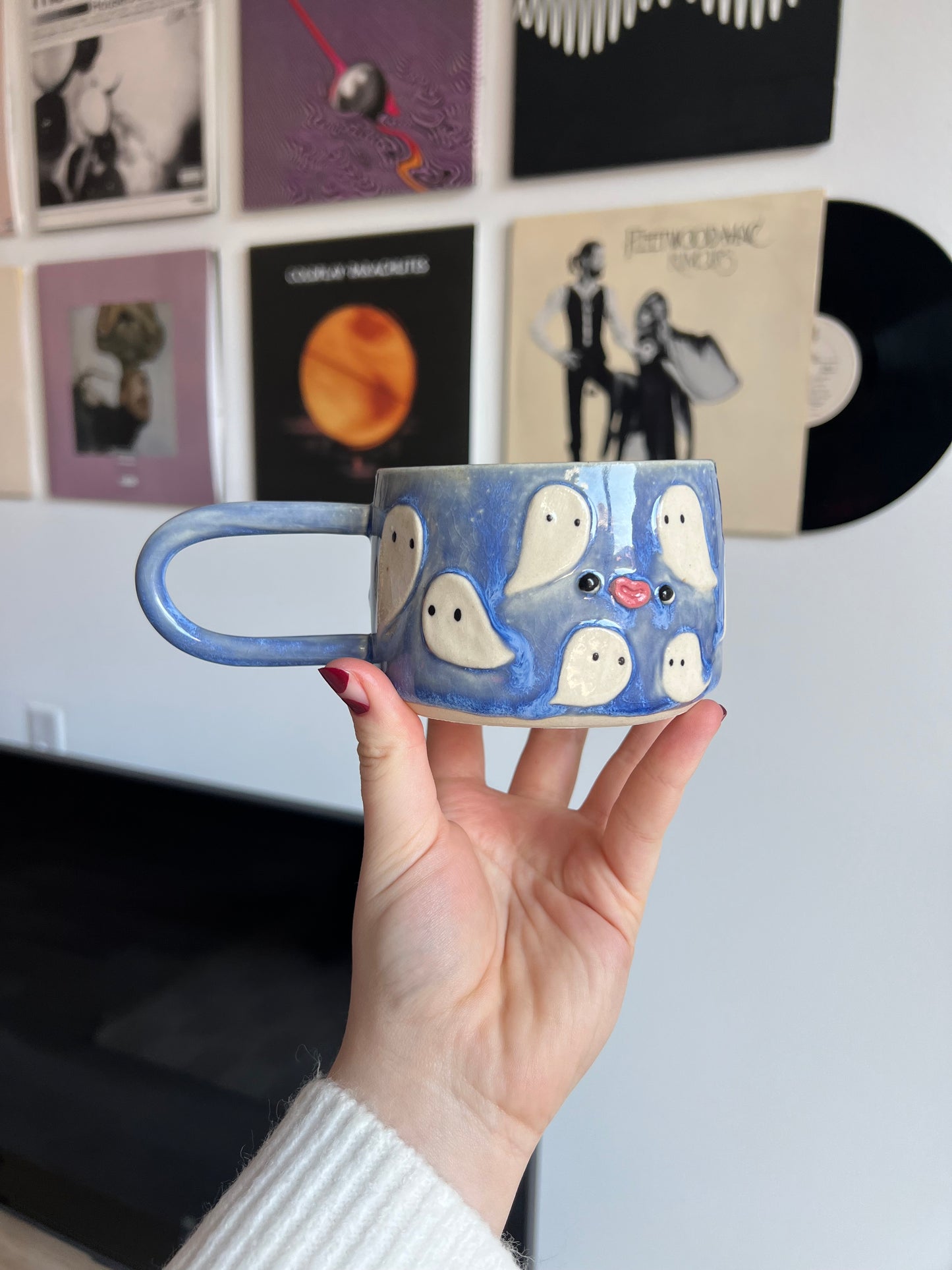 Blue ghost mug