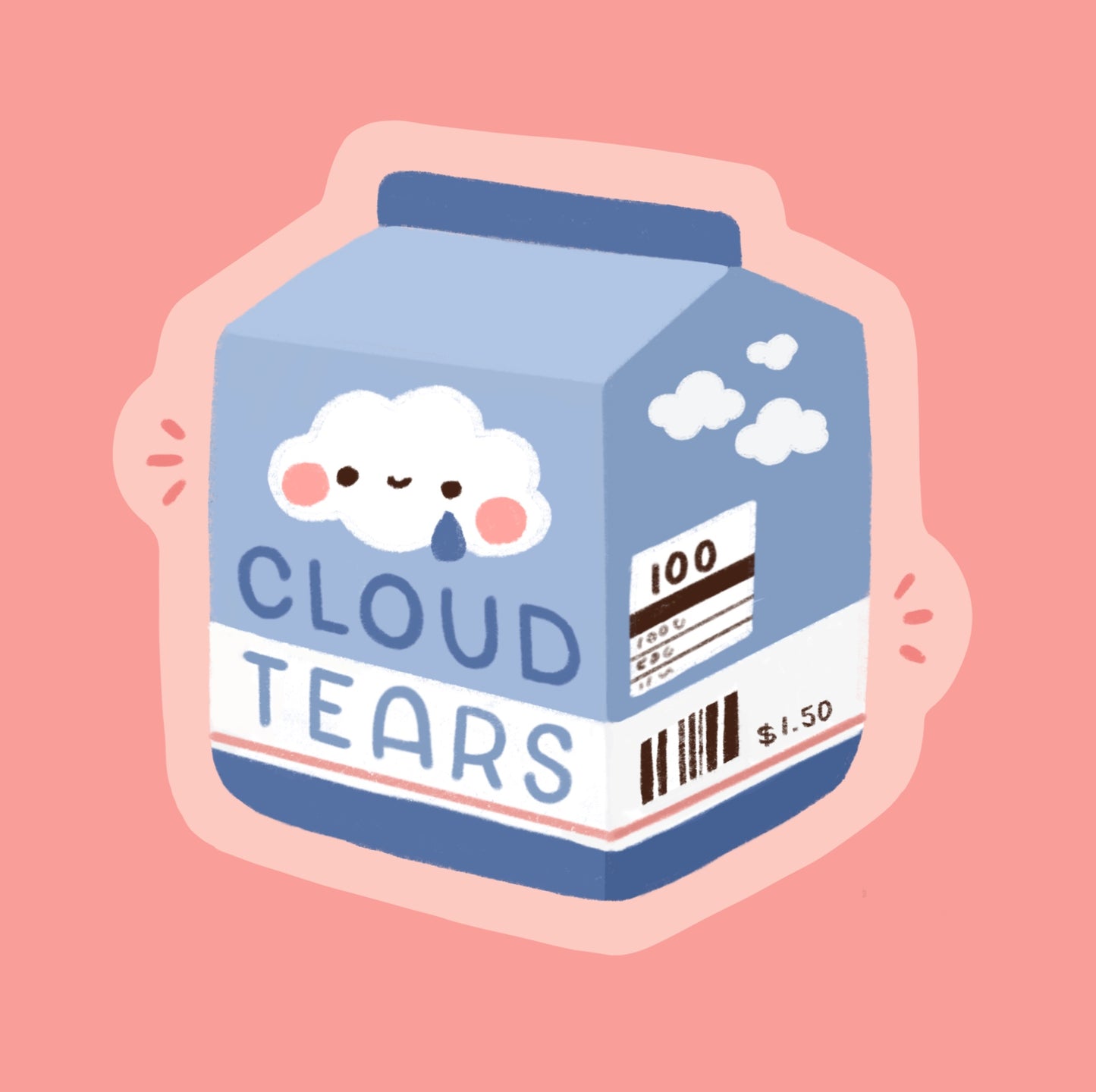 Cloud tears sticker