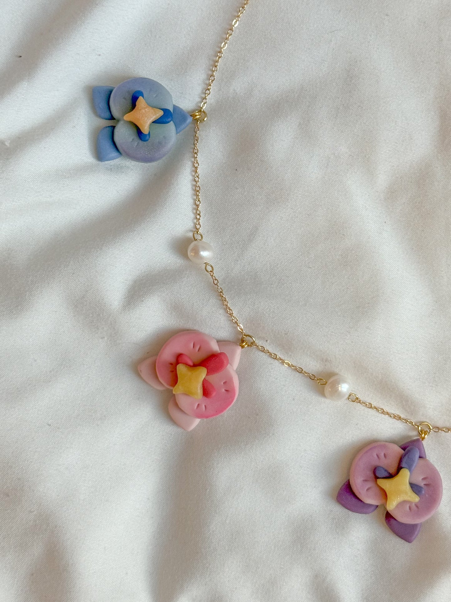 Orchid necklace