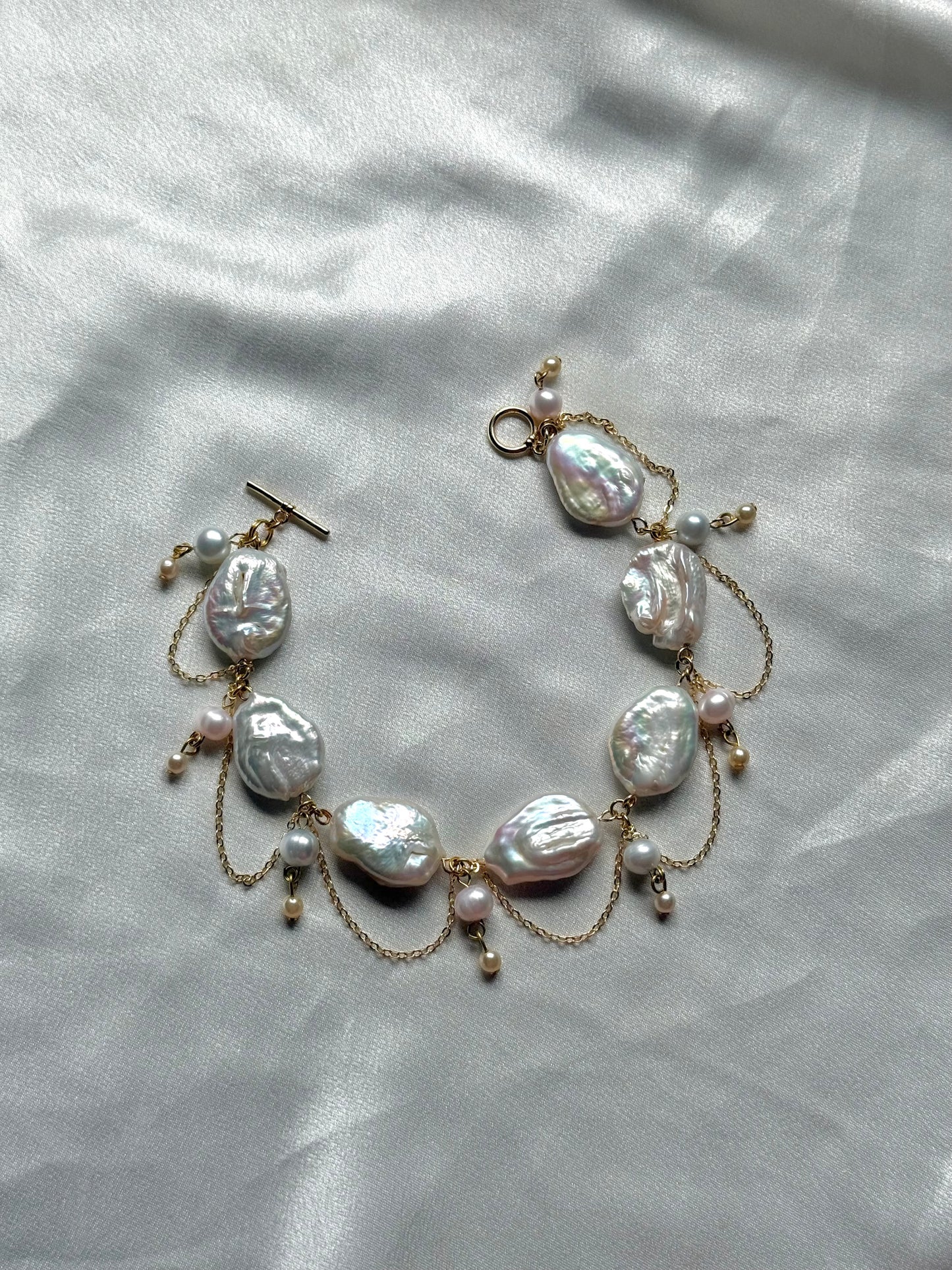 Cascading Pearls bracelet