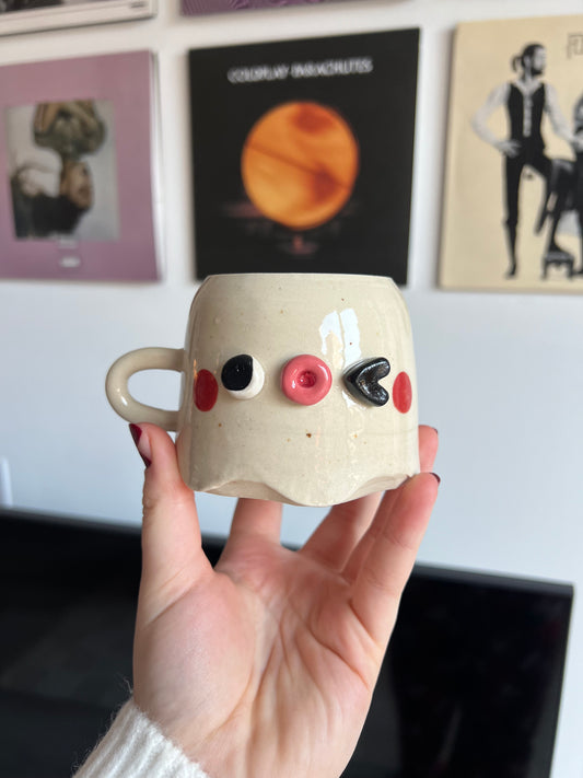 Orange ghostie mug