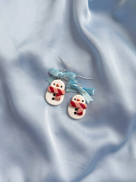 Snowman earrings