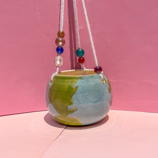 Earth hanging planter