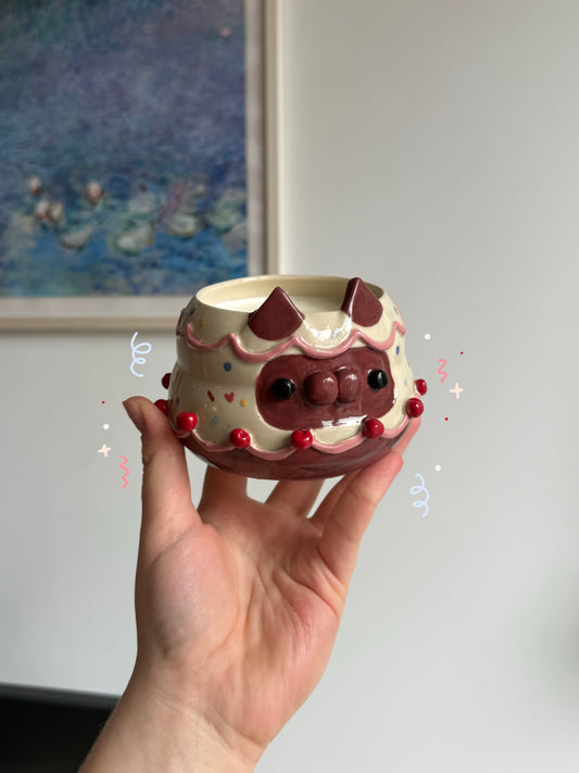 Cocoa the kitty candle