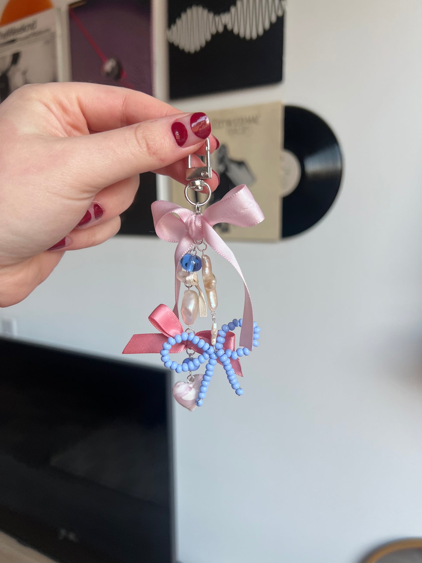 Bow keychain/phone charm 🎀