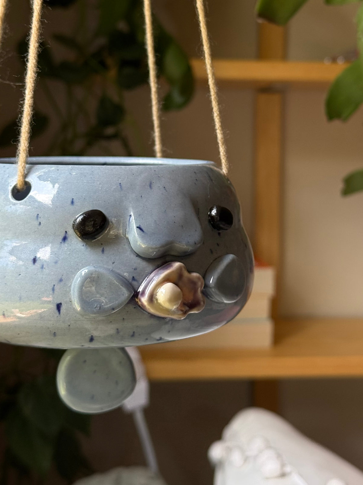 Monty Manatee Hanging Planter