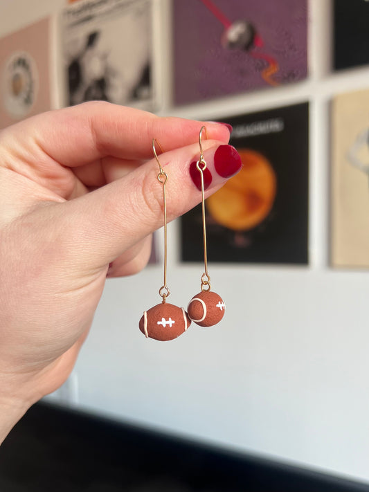 Football earrings