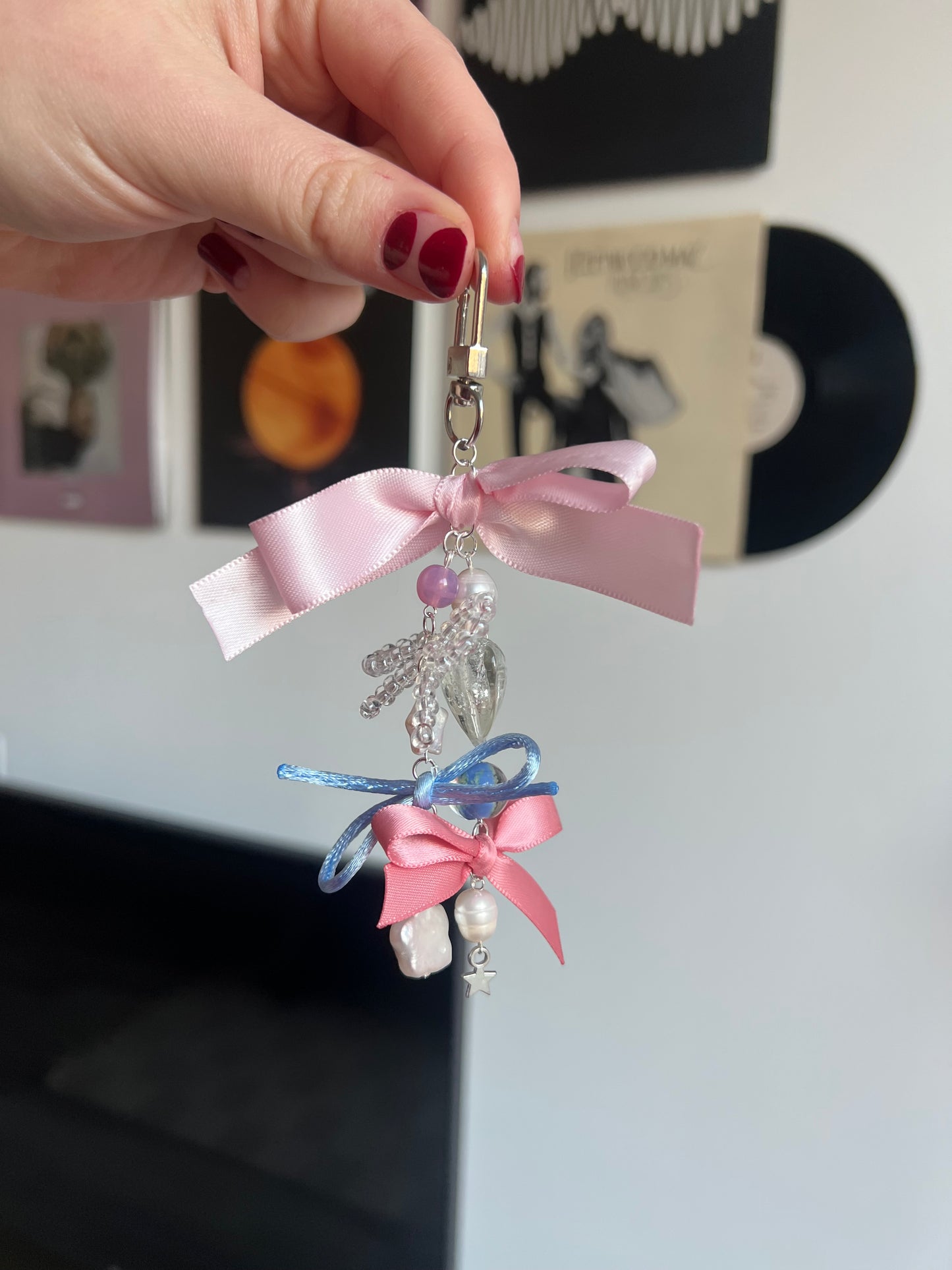 Bow keychain/phone charm 🎀