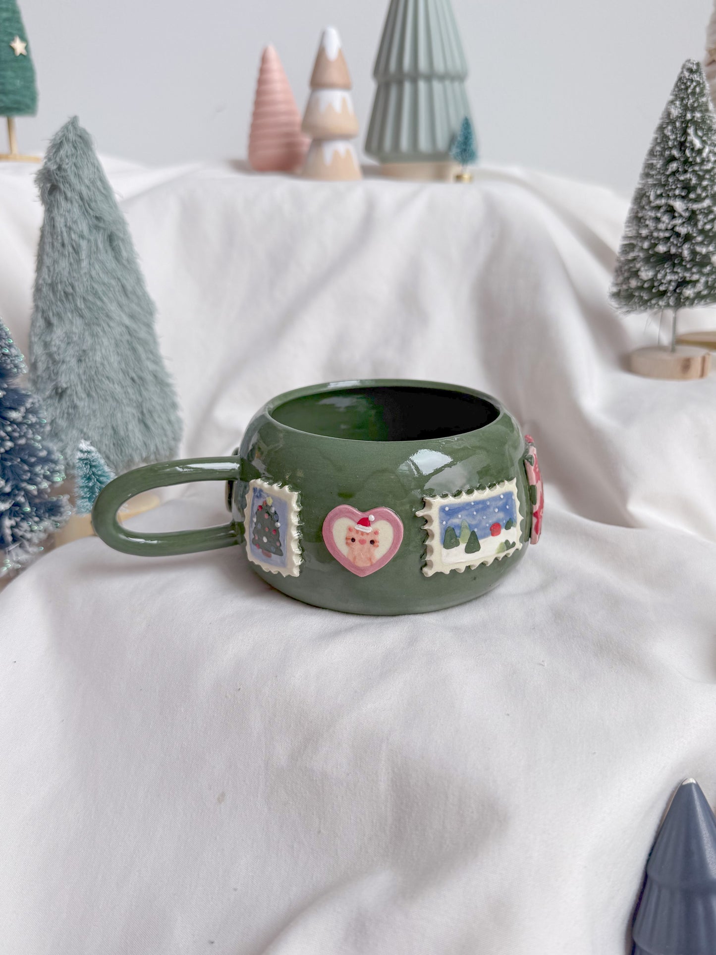 Christmas Postage Stamps Mug