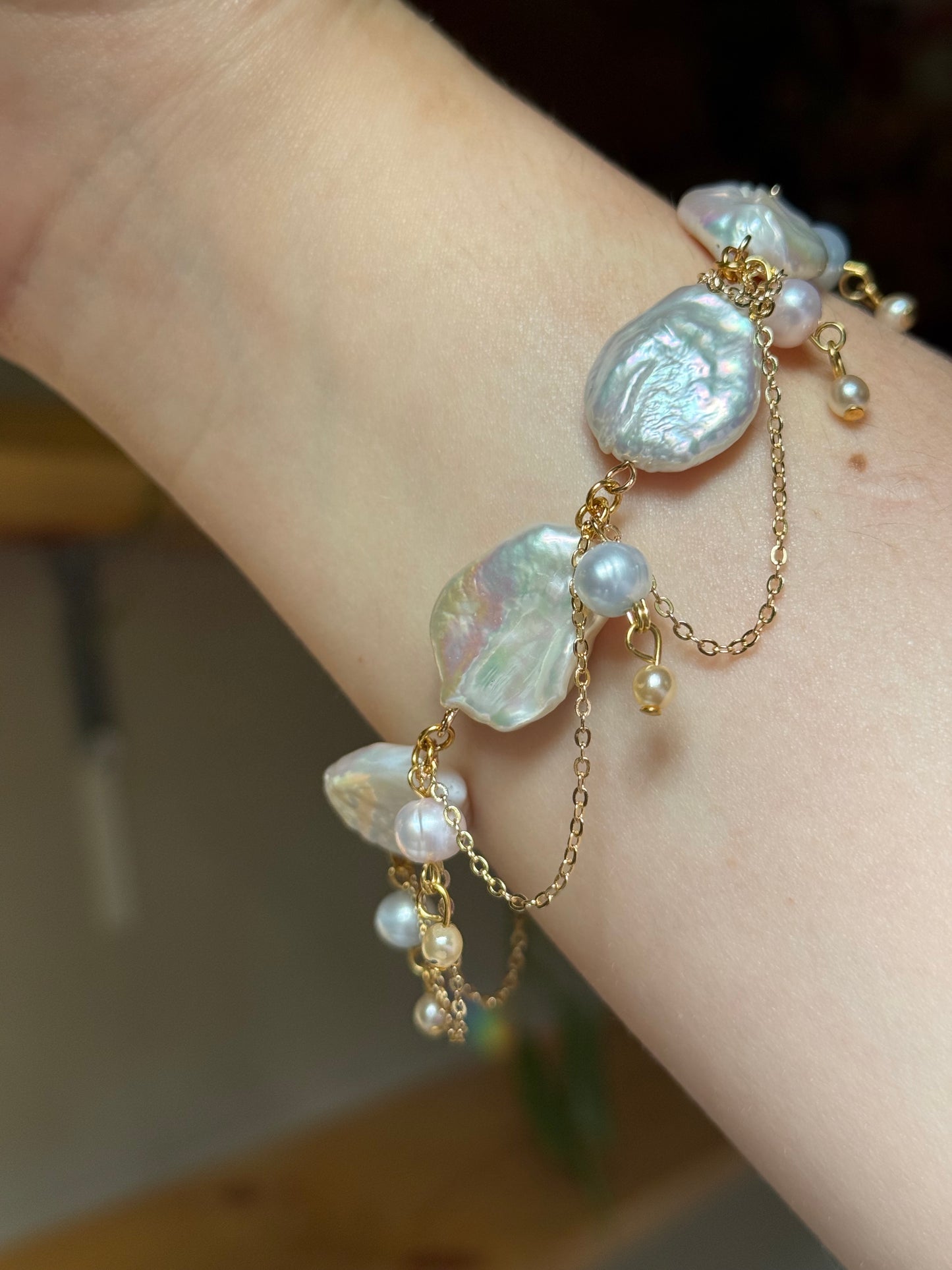 Cascading Pearls bracelet