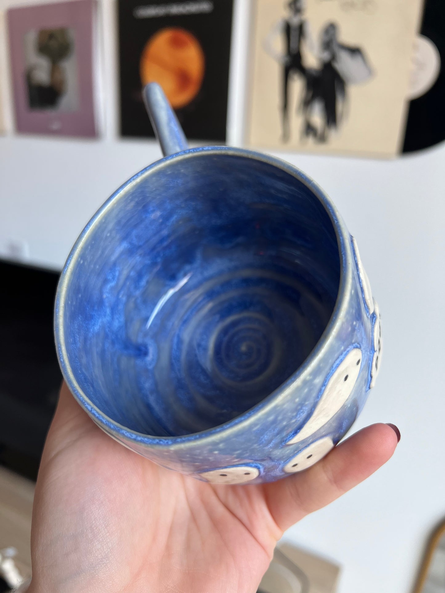 Blue ghost mug