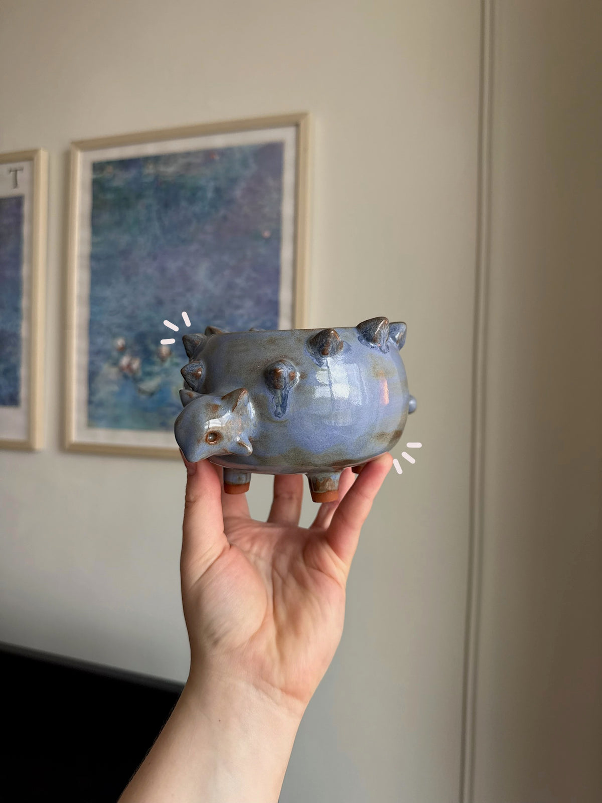 Aria the Ankylosaurus Matcha Bowl