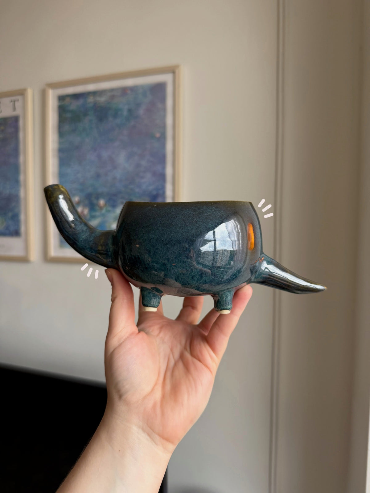 Vega the Brontosaurus Matcha Bowl