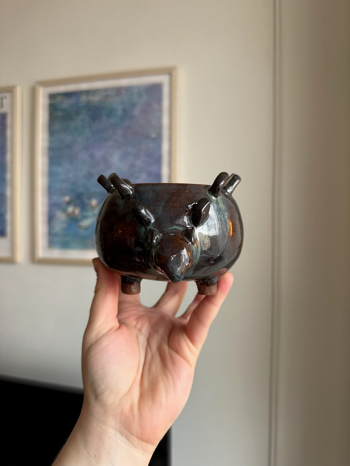 Bruce the Stegosaurus Matcha Bowl